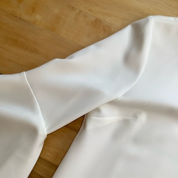 MISS SELFRIDGE Ivory Statement Sleeve Dress Size 6 - Picture 10 of 13